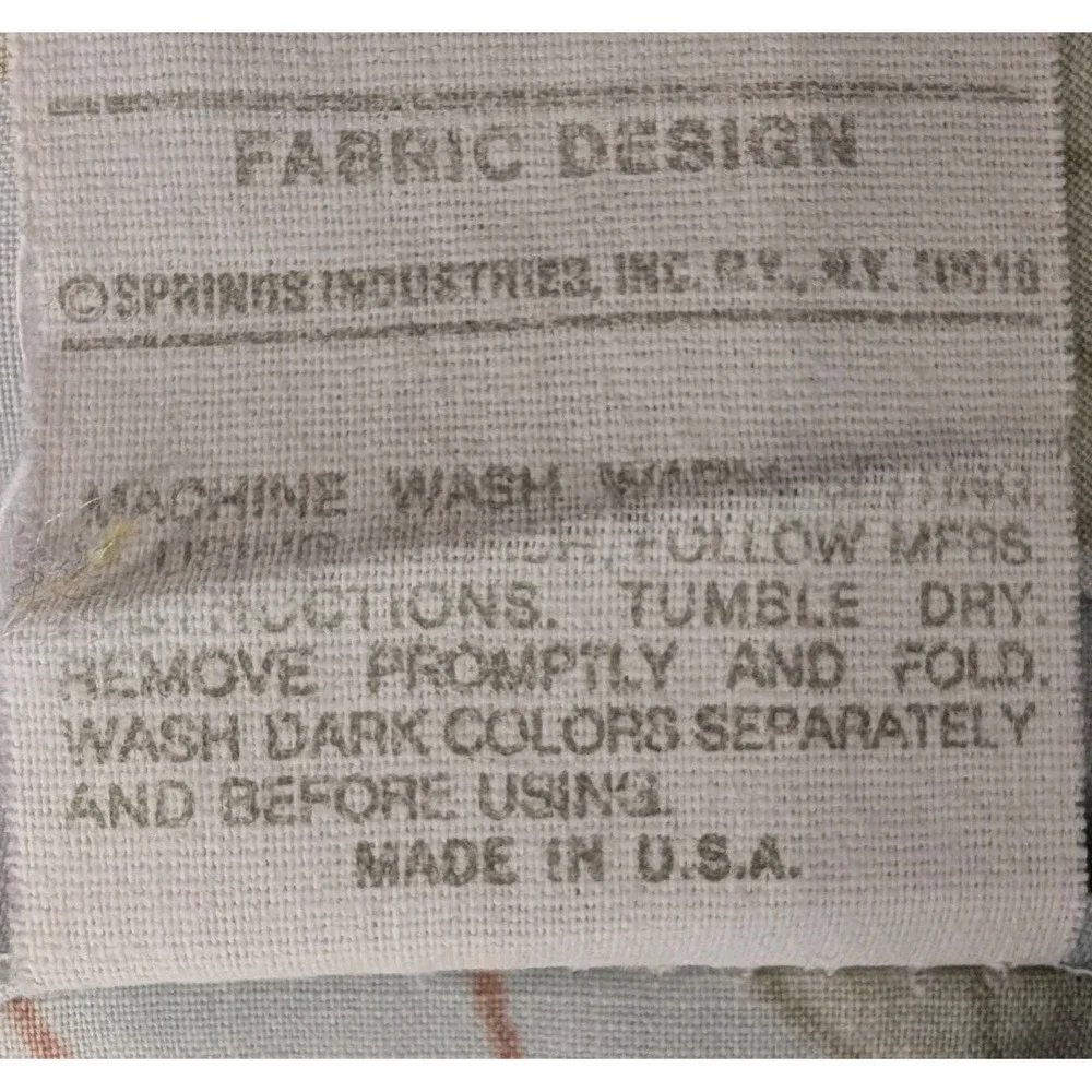 Vintage Bill Blass Springmaid No-Iron Percale King Pillow Case Set Of 2 38